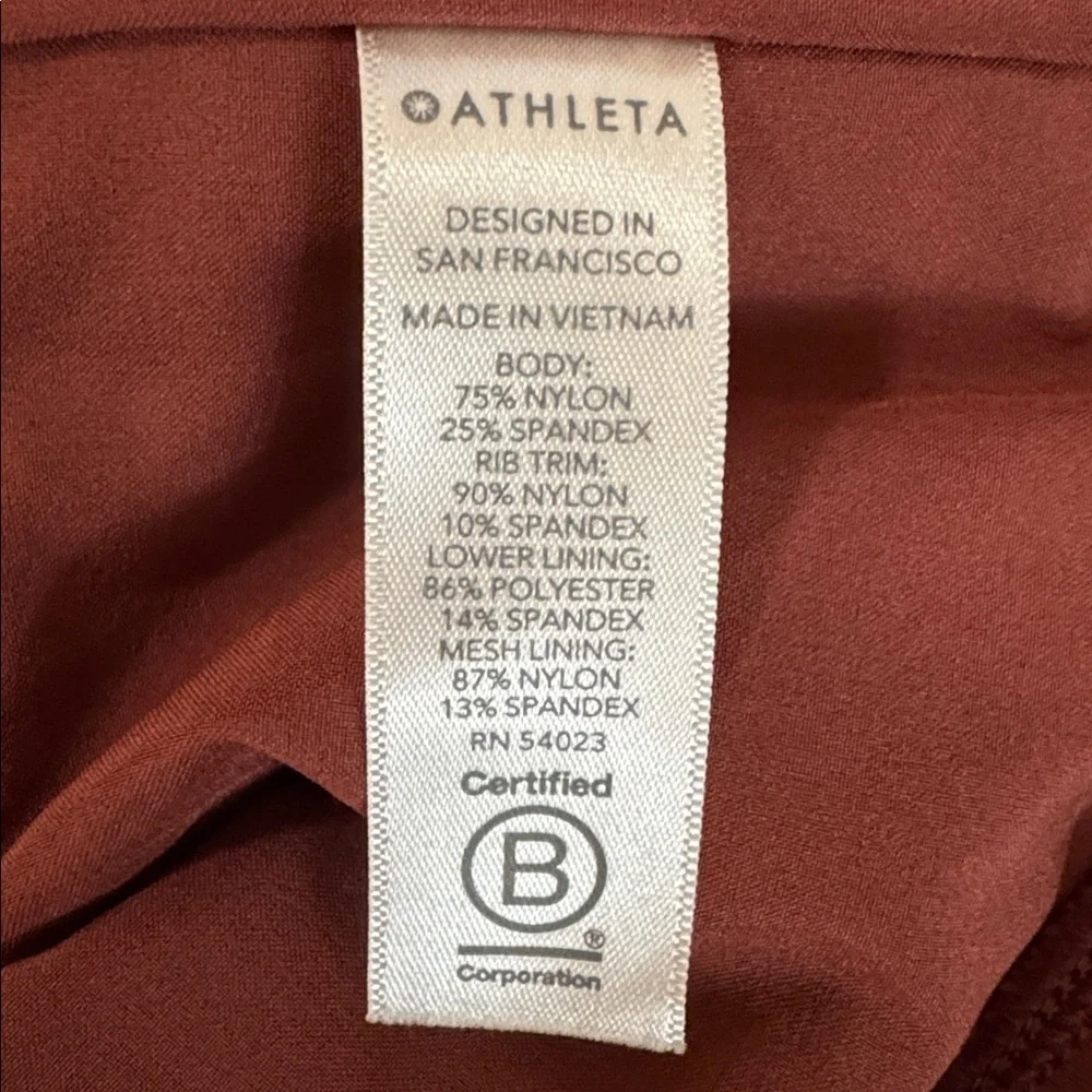 Athleta Shanti Crop Jacket Maple Red